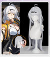 Monenjoy ゼンゼロ イーシェン 儀玄 コスプレ ウィッグ　カツラ　白色　ンレスゾーンゼロ　つげ毛　85cm　 - Monenjoy