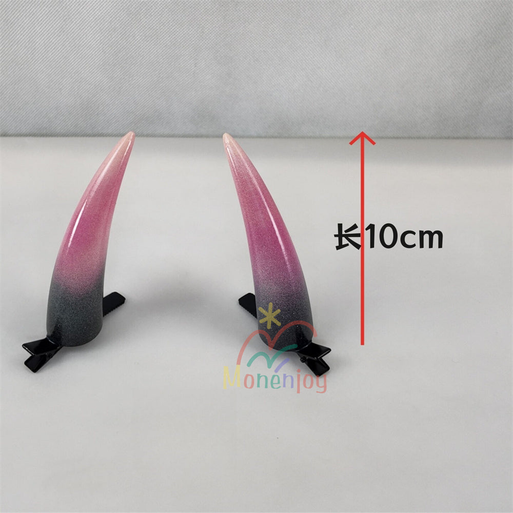 Monenjoy　超かぐや姫！ 駒沢 乃依（こまざわ のい） 角　悪魔の角　10cm　アクセサリー　ヘアアクセサ　髪飾　おもちゃ　コスプレ道具 MONENJOY
