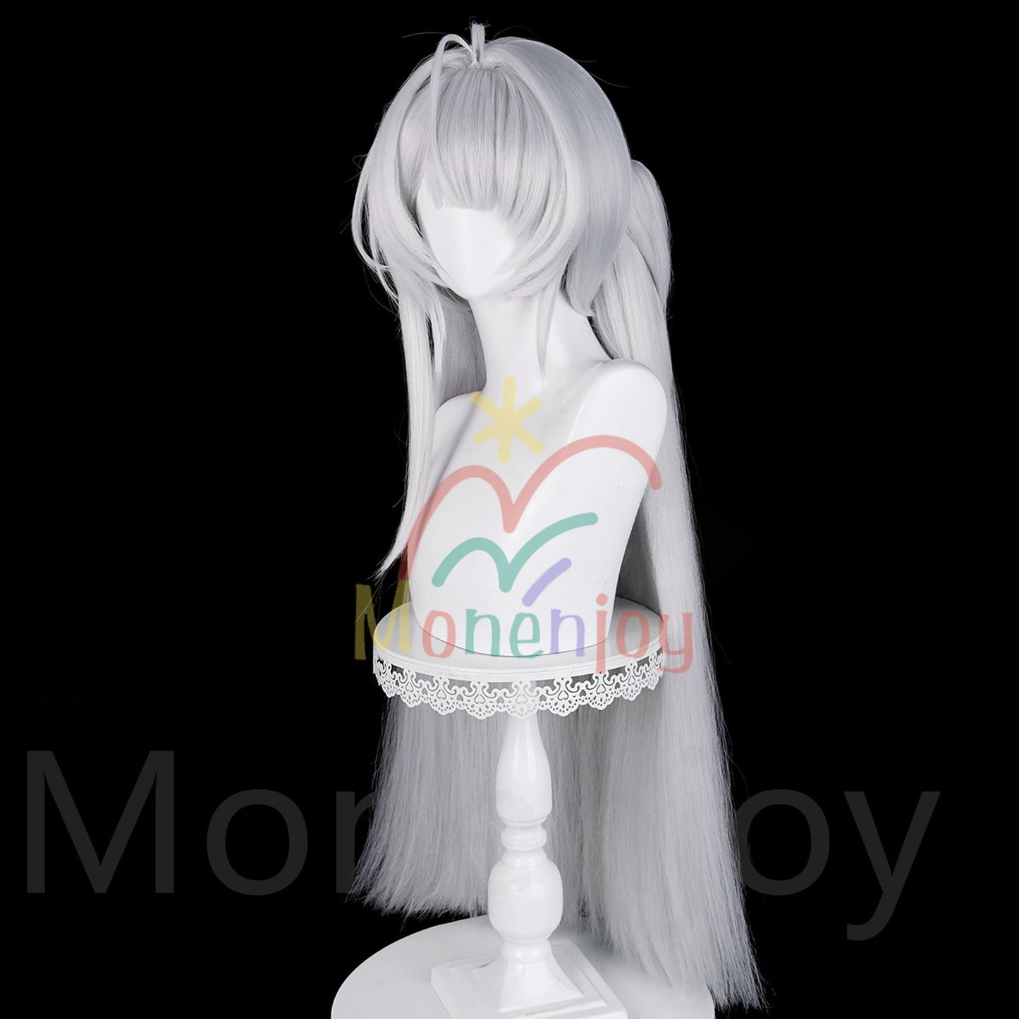 Monenjoy ゼンゼロ ヴェリナ ウィッグ　カツラ　コスプレ道具　ふんわりヘア イベント　エルフ耳 スナップクリップ 撮影道具　耐熱ウィッグ MONENJOY