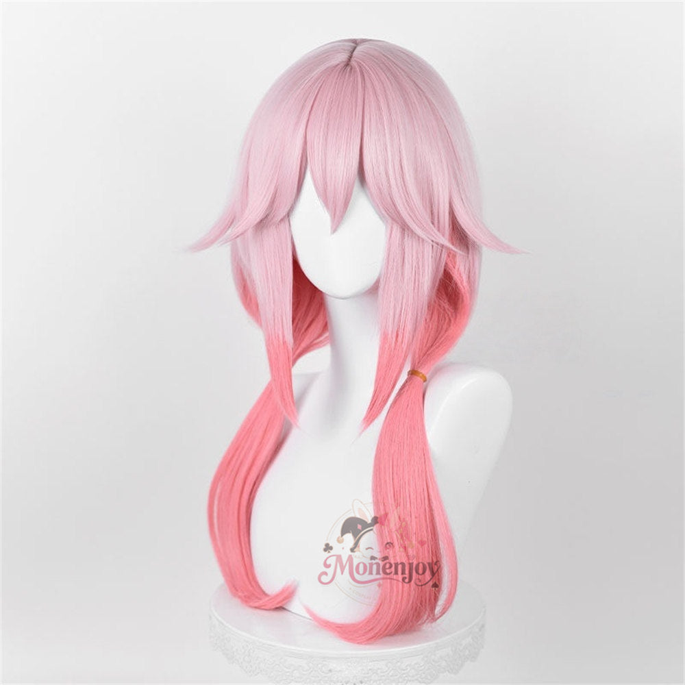 Monenjoy　ギルティクラウン 楪 いのり　桜満 集　ウィッグ　鬘　GUILTY CROWN 　カツラ　耐熱ウィッグ　イベント舞台対応 MONENJOY
