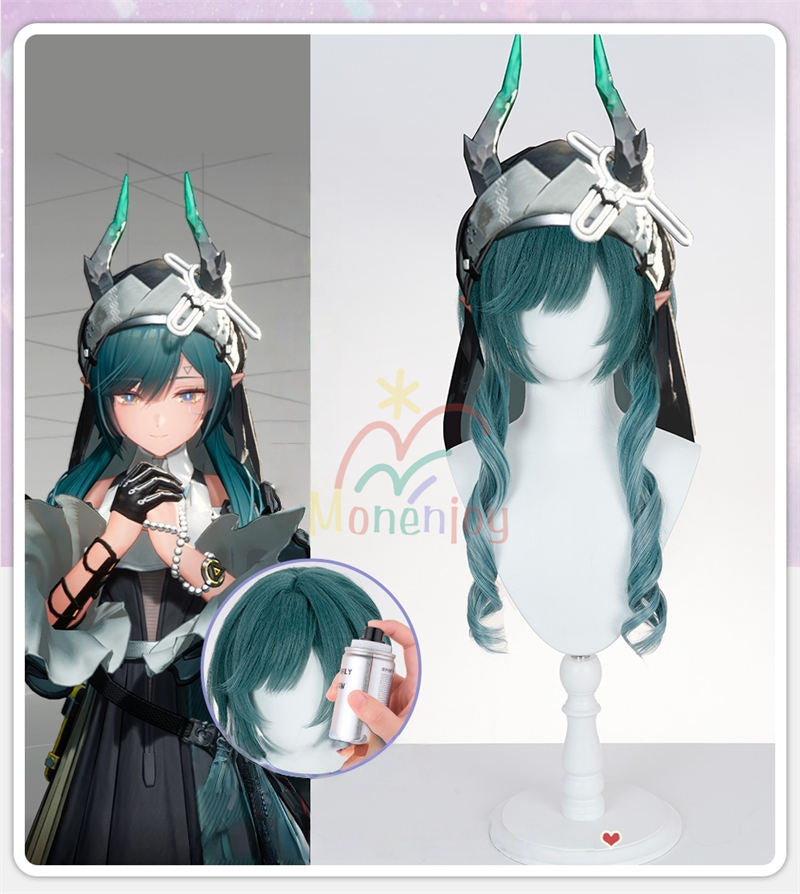 Monenjoy　アークナイツ エンドフィールド ザイヒ　60cm ウィッグ　Xaihi　コスプレ　鬘　イベント　仮装