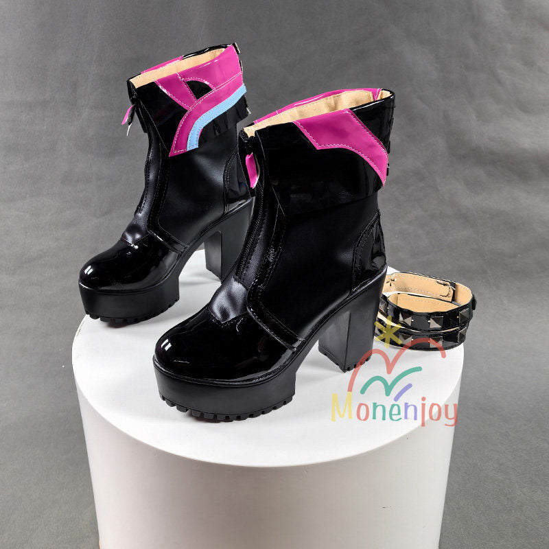 Monenjoy　アークナイツ：エンドフィールド　イヴォンヌ　ブーツ　シューズ　コスプレ道具　靴