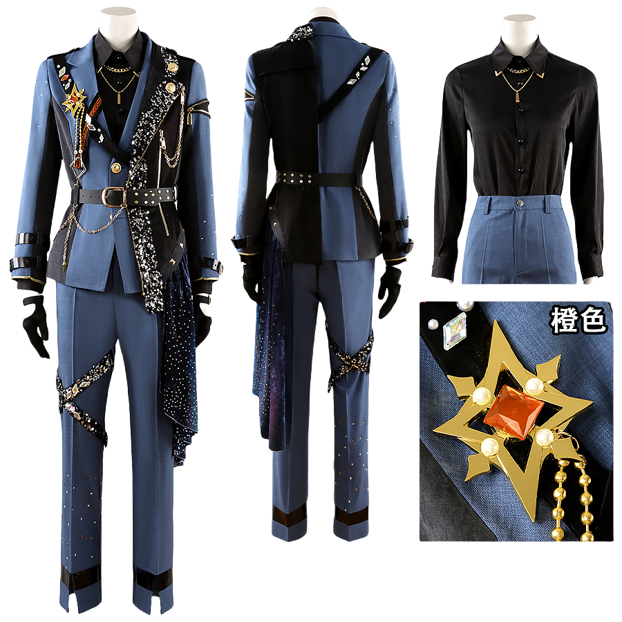 「受注製品」Monenjoy　プロジェクトセカイ×あんさんぶるスターズ 鏡音レンとKAITO 東雲彰人天馬司青柳冬弥神代類漣ジュン守沢千秋瀬名泉逆先夏目 コスプレ衣装　礼服　舞台服 - Monenjoy