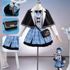 納品　Monenjoy　魔法少女ノ魔女裁判　まのさば 　橘 シェリー　コスプレ衣装　 名探偵　スカート　ユニフォーム　鞄＋帽子付 MONENJOY
