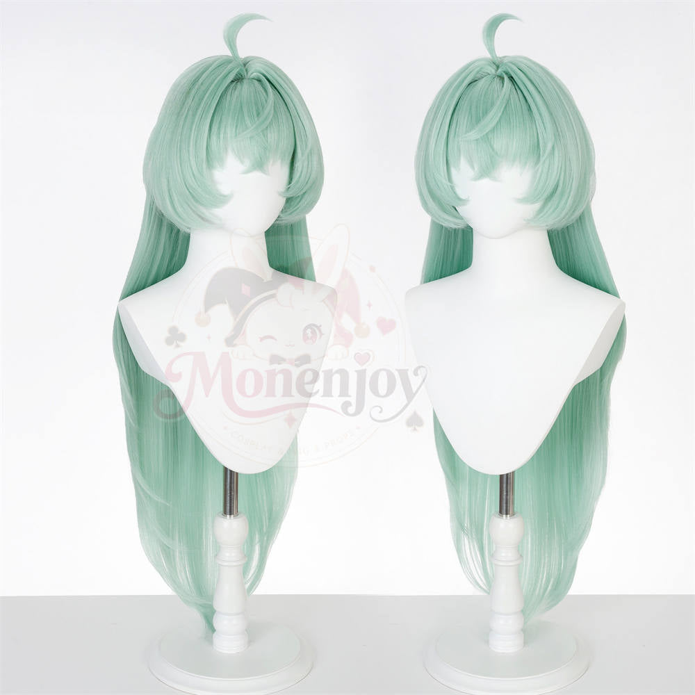 Monenjoy　NTE　イロヒ　ウィッグ　カツラ　90cm　ネバエバ　コスプレ　耐熱ウィッグ　ロングストレート 高温ファイバー 変形対応（カール・ストレート可） Monenjoy