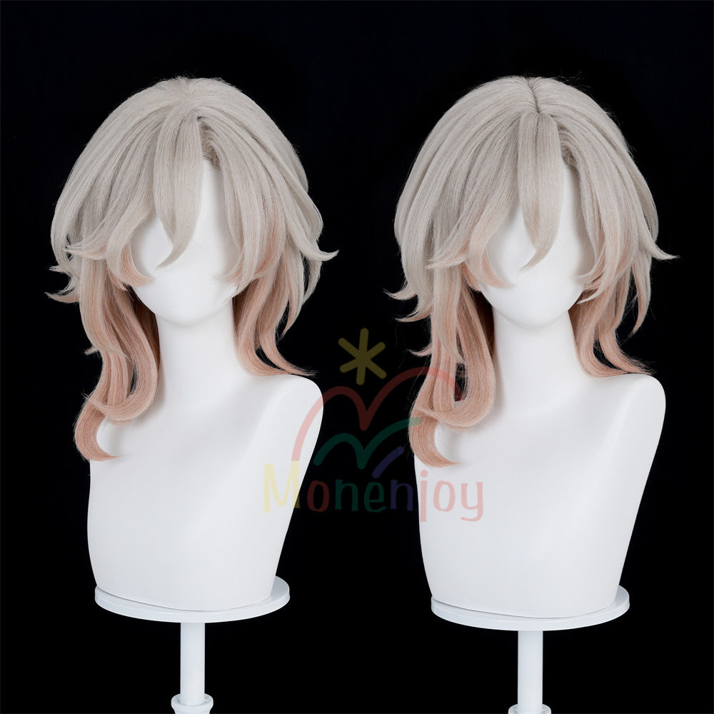 Monenjoy　崩壊スターレイル 朽葉 かつら　コスプレ　約40cm　治安官 クチバ ウィッグ　自然感　耐熱ウィッグ MONENJOY