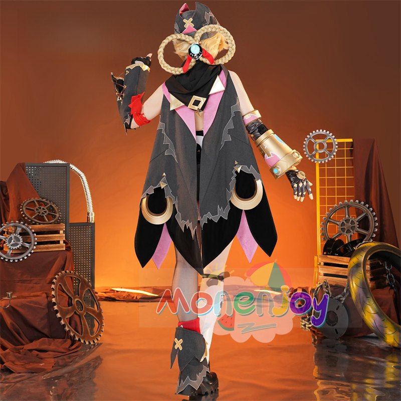 Monenjoy　原神　ヤフォダ　コスプレ　金属製神の目　ナド・クライ編　風元素　月の輪　PU手甲付　コスプレ衣装　金属製パーツ　コスチューム　27個大セット　ハロウィン