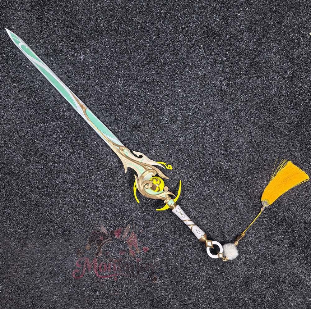 Monenjoy　原神 三日月の含光 　片手剣 コスプレ道具　PLA材質　兹白 専用の武器　レプリカ MONENJOY