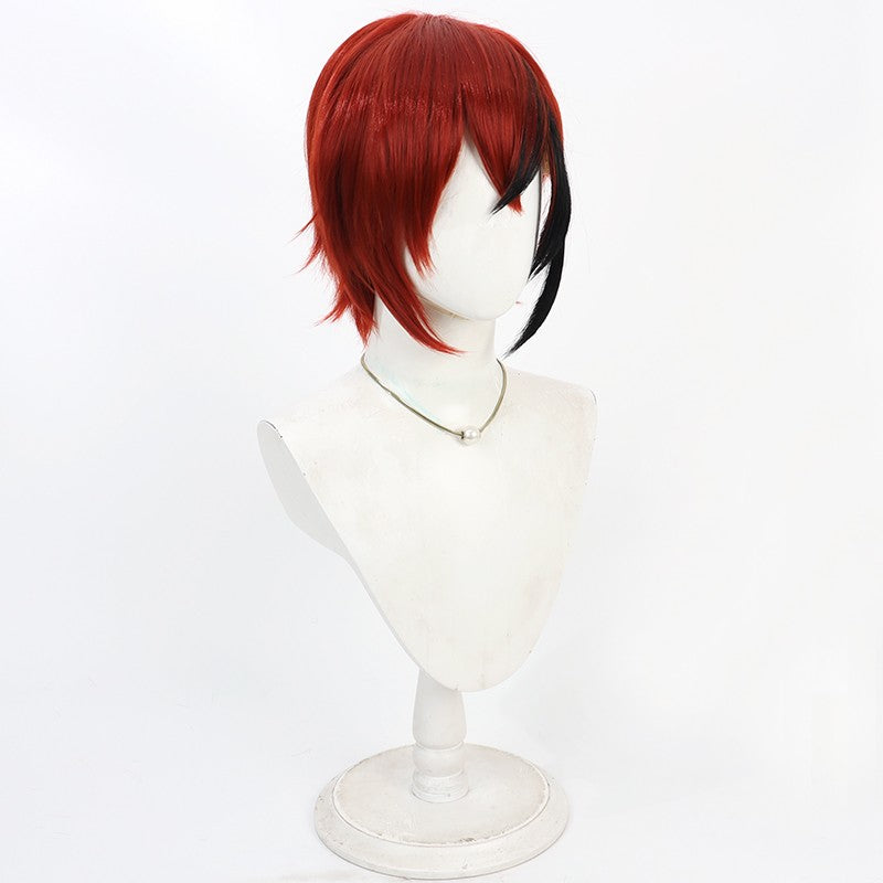 Monenjoy ディズニーツイステッドワンダーランド リドル コスプレウィッグRiddle リアル  鬘　 ツイステ 　カツラ　イベント 耐熱 ヘアアイロンOK