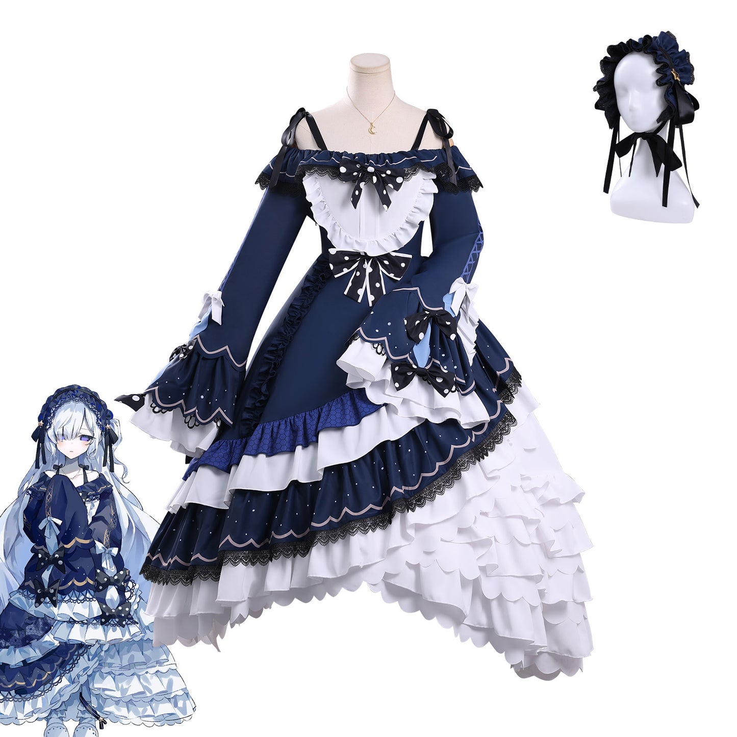 Monenjoy　魔法少女ノ魔女裁判　夏目アンアン　コスプレ衣装　ドレス　ワンピース　可愛い　ハロウィン　コスチューム MONENJOY