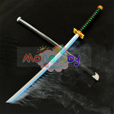 Monenjoy　鬼滅の刃　日輪刀　時透 無一郎　104cm　光る刃　スモークバージョン 日の呼吸の剣士　8色カラーチェンジ 　コスプレ道具　武器モデル　おもちゃ