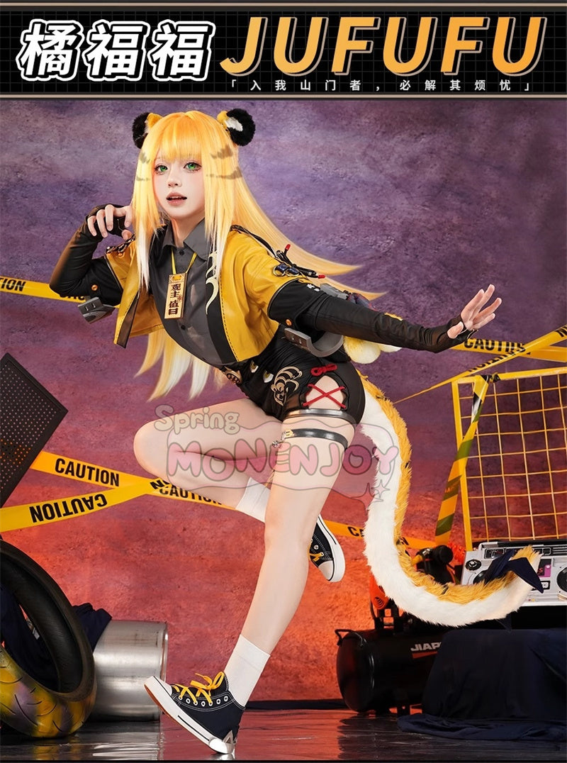 Monenjoy　ゼンレスゾーンゼロ 橘福福 　雲嶽山の門下生　コスプレ衣装 先着3名様限定：爪付き道具 - Monenjoy