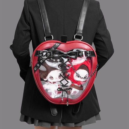 Monenjoy　痛バッグ　アニメ　地雷系　パンク　渋谷　原宿ファション　コスプレ　2次元　萌えグッズ　バックパック/リュック 可愛い　デザイン　装備品　アクセサリー