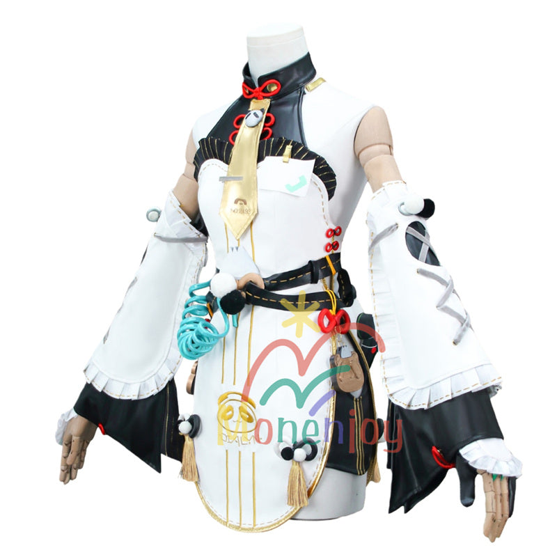 Monenjoy　ゼンゼロ ダイアリン　コスプレ　クランプスの黒枝　コスチューム　ハロウィンコスチューム セット（電話機小道具＋イヤリング＋ヘアアクセ付き）