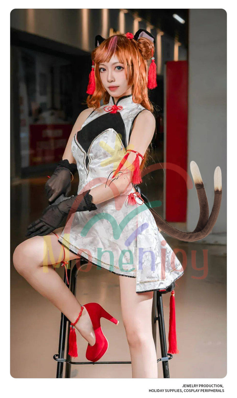 Monenjoy 原神 げんしん 綺良々 尻尾　コスプレ道具　かわいい　飾り　ふわふわ - Monenjoy