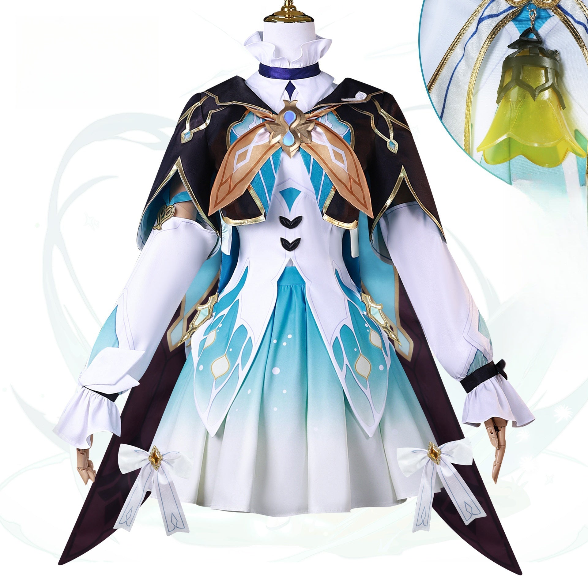 MOnenjoy 崩壊スターレイル ホタル 礼服　ワンピース　洋服　コスチューム　コスプレ衣装　 - Monenjoy