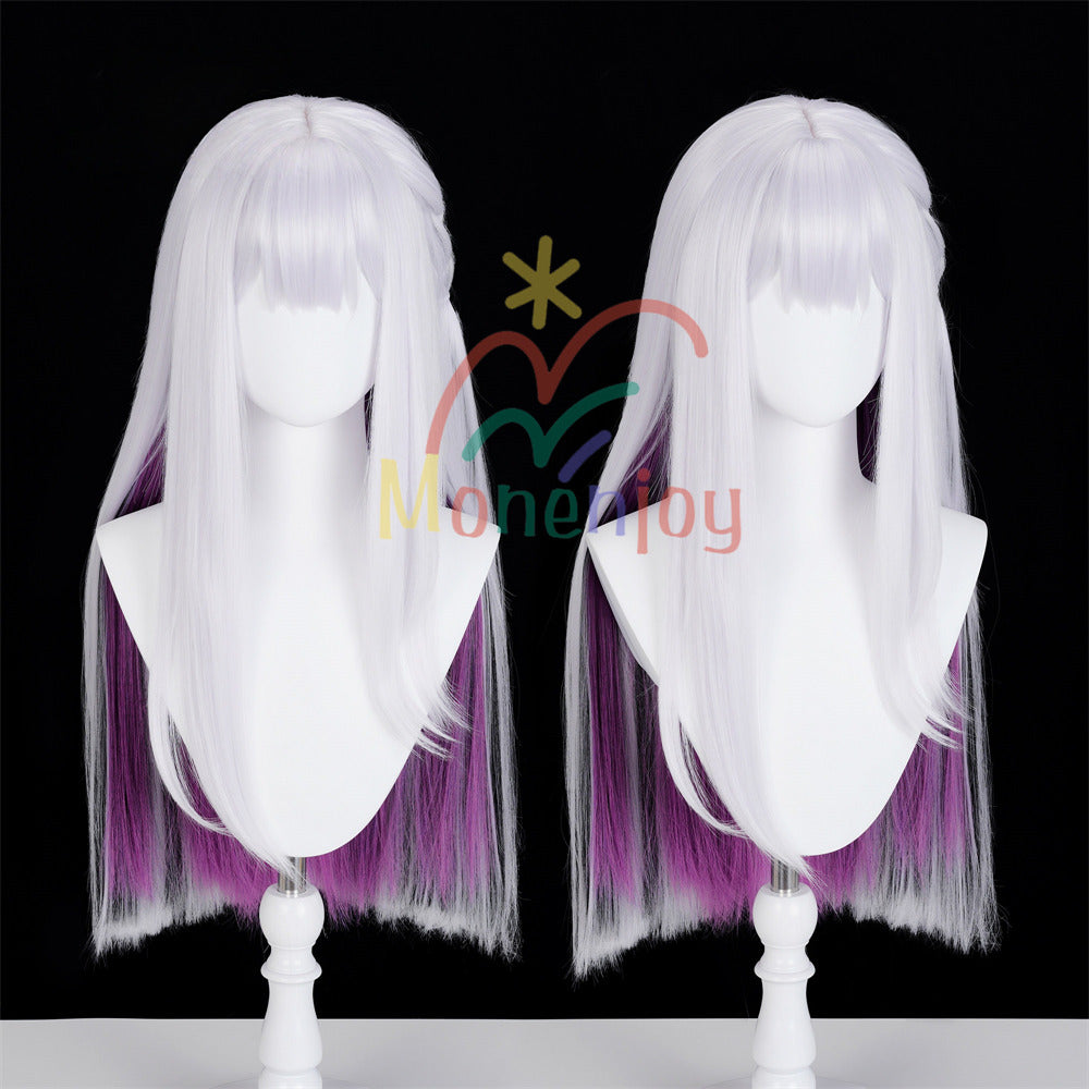 Monenjoy　崩壊スターレイル　 虚照　ウィッグ　70cm　すてら　カツラ　新惑星　自然感　耐熱ウィッグ　二相楽園」仮装 MONENJOY