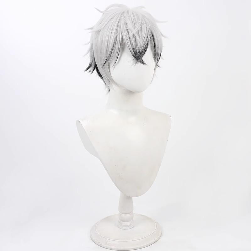 Monenjoy ディズニーツイステッドワンダーランド Skully cos スカリー・J・グレイブス コスプレウィッグ　鬘　  ツイステ 　カツラ　イベント