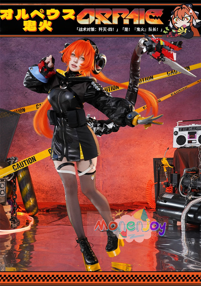 Monenjoy　ゼンレスゾーンゼロ オルペウス コスプレ衣装 鬼火　尻尾追加　ゼンゼロ　オボルス小隊　コスチューム　イベント