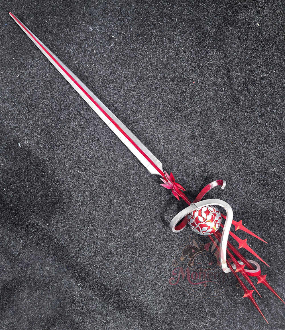Monenjoy　無期迷途　新衣装　コクリコ　緋色の迷林 　コスプレ道具　モチーフ武器　片手剣モデル　165cm　イベント舞台対応　PLA材質