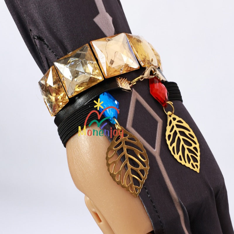 Monenjoy　原神　チャスカの衣装　トラロカンの夜霊 　チャスカ　コスプレ衣装　帽子付 3d樹脂神の目 Chasca　コスチューム　　 - Monenjoy