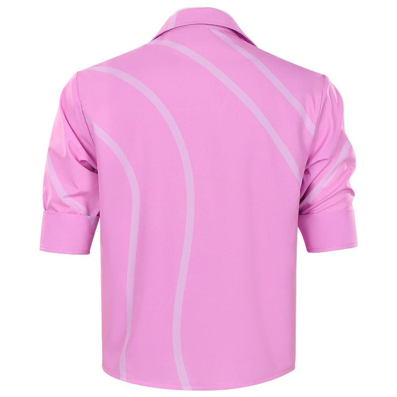 Monenjoy 　KPOPガールズ！デーモン・ハンターズ  サジャ・ボーイズ 　jinu  シャツ　ジヌ　コスプレ衣装　舞台服　Kpop Demon Hunters