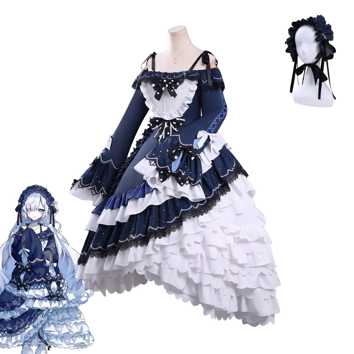 Monenjoy　魔法少女ノ魔女裁判　夏目アンアン　コスプレ衣装　ドレス　ワンピース　可愛い　ハロウィン　コスチューム MONENJOY