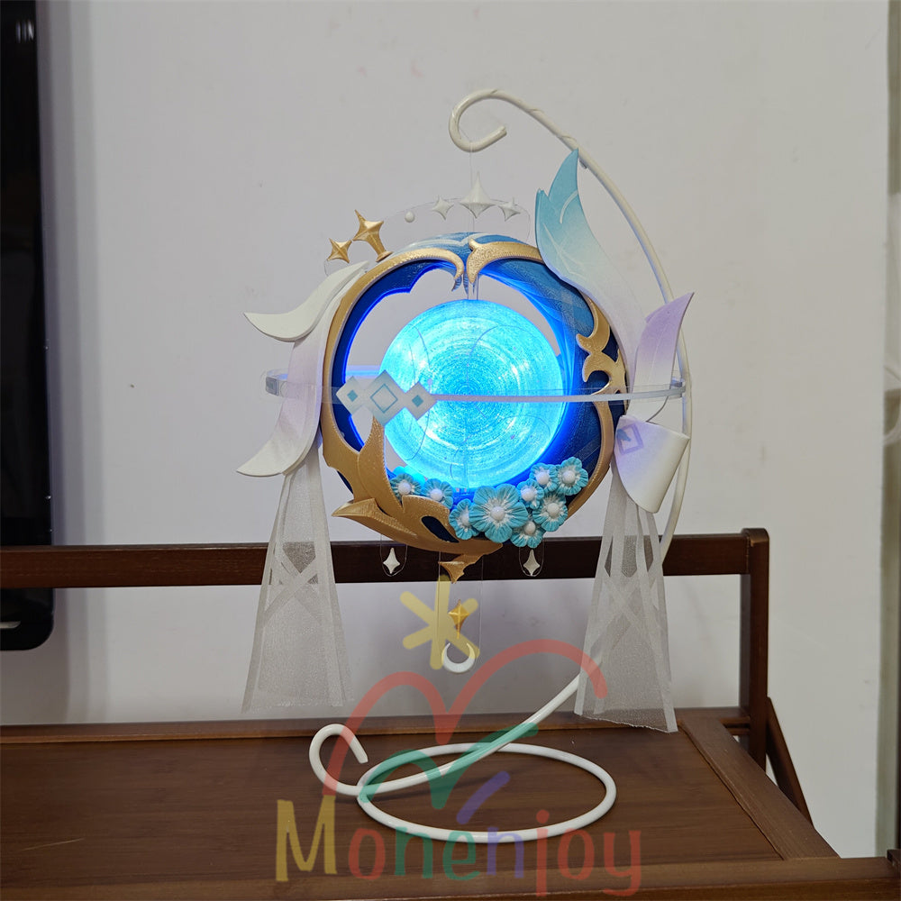 Monenjoy 原神　コロンビー　帳の夜曲　モチーフ武器　コスプレ道具　発光可能 ネフェル 法器　武器モデル　PLA＆Petg材質　25*22cm　 MONENJOY
