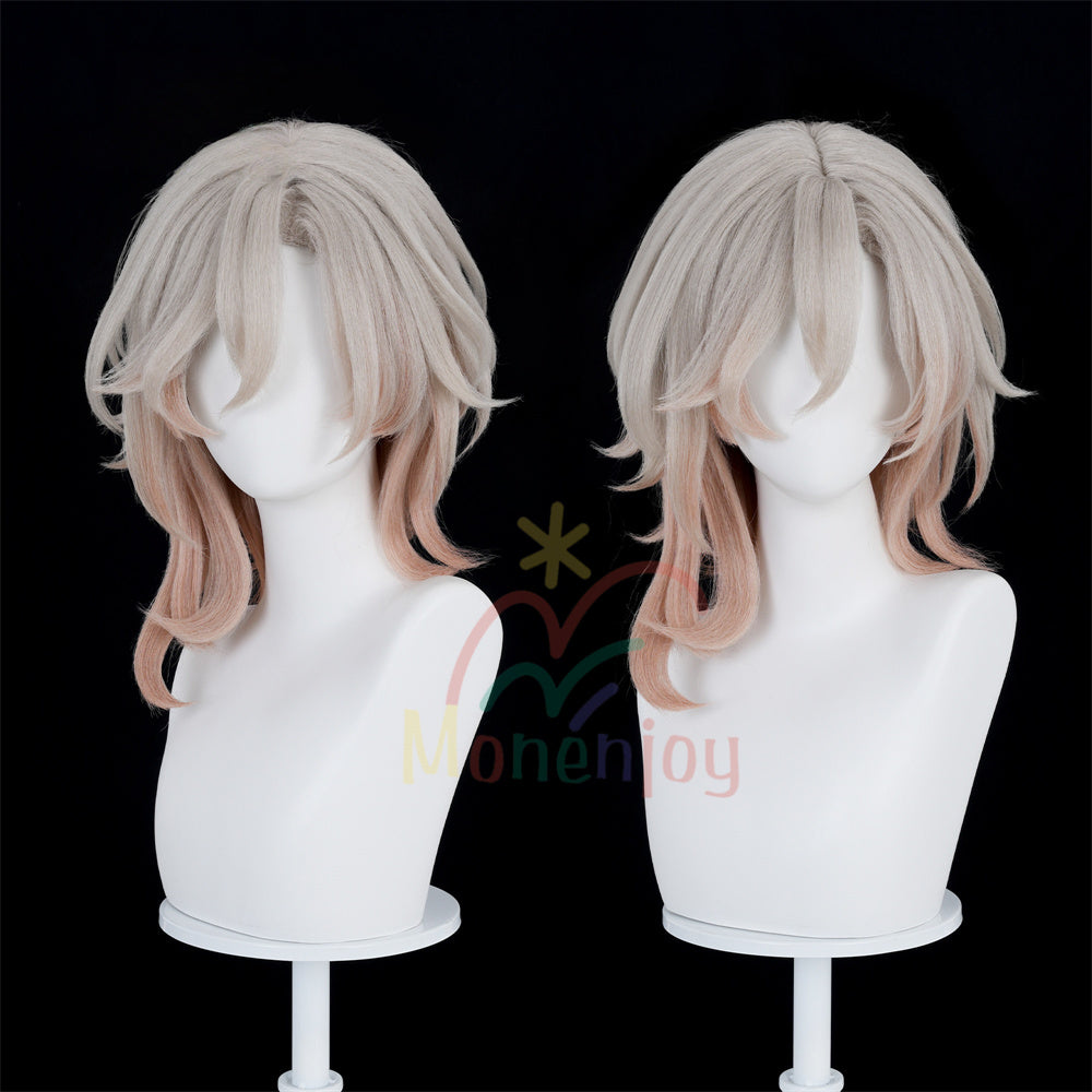 Monenjoy　崩壊スターレイル 朽葉 かつら　コスプレ　約40cm　治安官 クチバ ウィッグ　自然感　耐熱ウィッグ MONENJOY