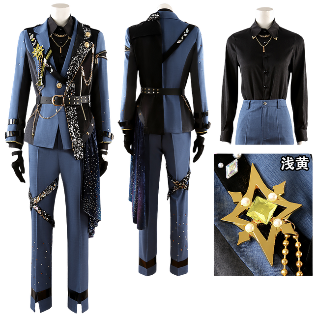 「受注製品」Monenjoy プロジェクトセカイ×あんさんぶるスターズ 鏡音レンとKAITO 東雲彰人天馬司青柳冬弥神代類漣ジュン守沢千秋瀬名泉逆先夏目 コスプレ衣装 礼服 舞台服 - Monenjoy