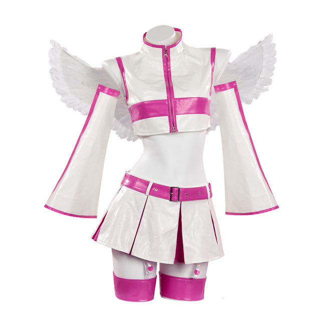 Monenjoy 2.5次元の 誘惑 リリサ 天乃リリサ 橘美花莉 乃愛 喜咲アリア  翼付 コスプレ衣装 舞台服 コスチューム