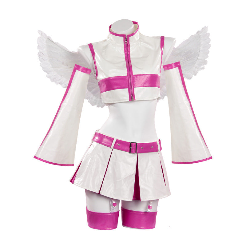 Monenjoy　2.5次元の 誘惑 リリサ 天乃リリサ 橘美花莉　乃愛 喜咲アリア 　翼付　コスプレ衣装　舞台服　コスチューム　