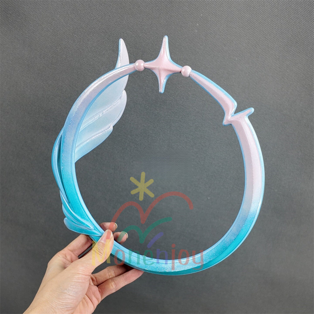 Monenjoy　鳴潮 エイメス 光輪　コスプレ道具　髪飾　23cm　アクセサリー　ヘアアクセサリー　PLA材質 MONENJOY
