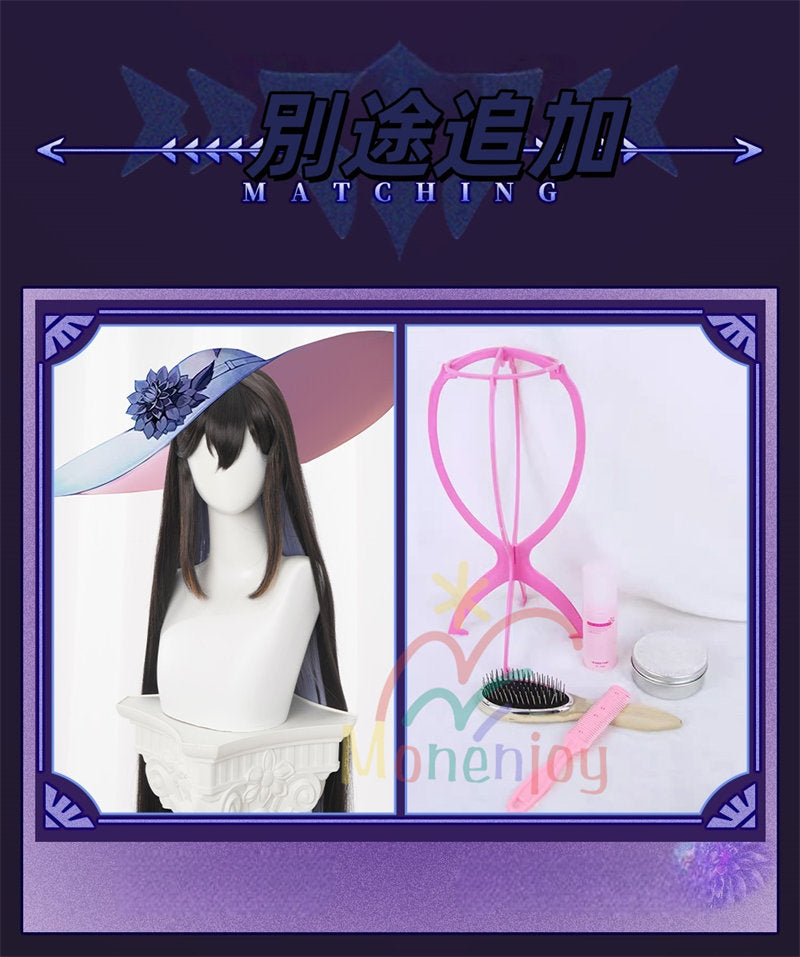 完売次第終了 SML納品　Monenjoy 崩壊スターレイル　コンスタンス　永火官邸　ダリア　コスプレ衣装　帽子付　天外衛星通信 　コスチューム　3d樹脂製パーツ ハロウィン