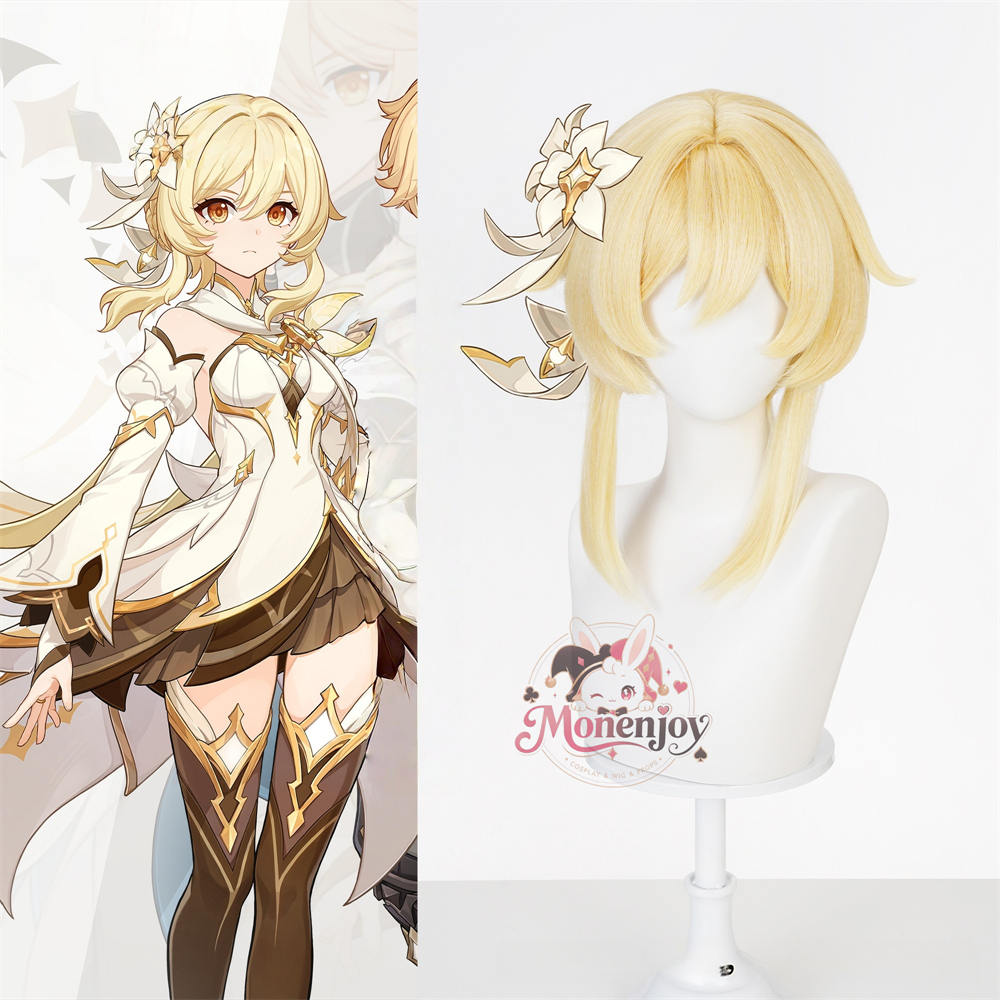 Monenjoy 原神　空 蛍　新たなる天地　　カツラ　ウィッグ　40cm　88cm　コスプレ道具　耐熱ウィッグ MONENJOY