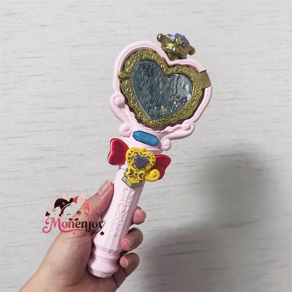Monenjoy　名探偵プリキュア　たんプリ　明智 あんな　 コスプレ 　キュアアンサー　手持ち物　　プリキットミラールーペ 　PLA材質＋アクリル　萌えグッズ　22cm　イベント撮影道具　コスプレ小物　  2種類モード対応 MONENJOY