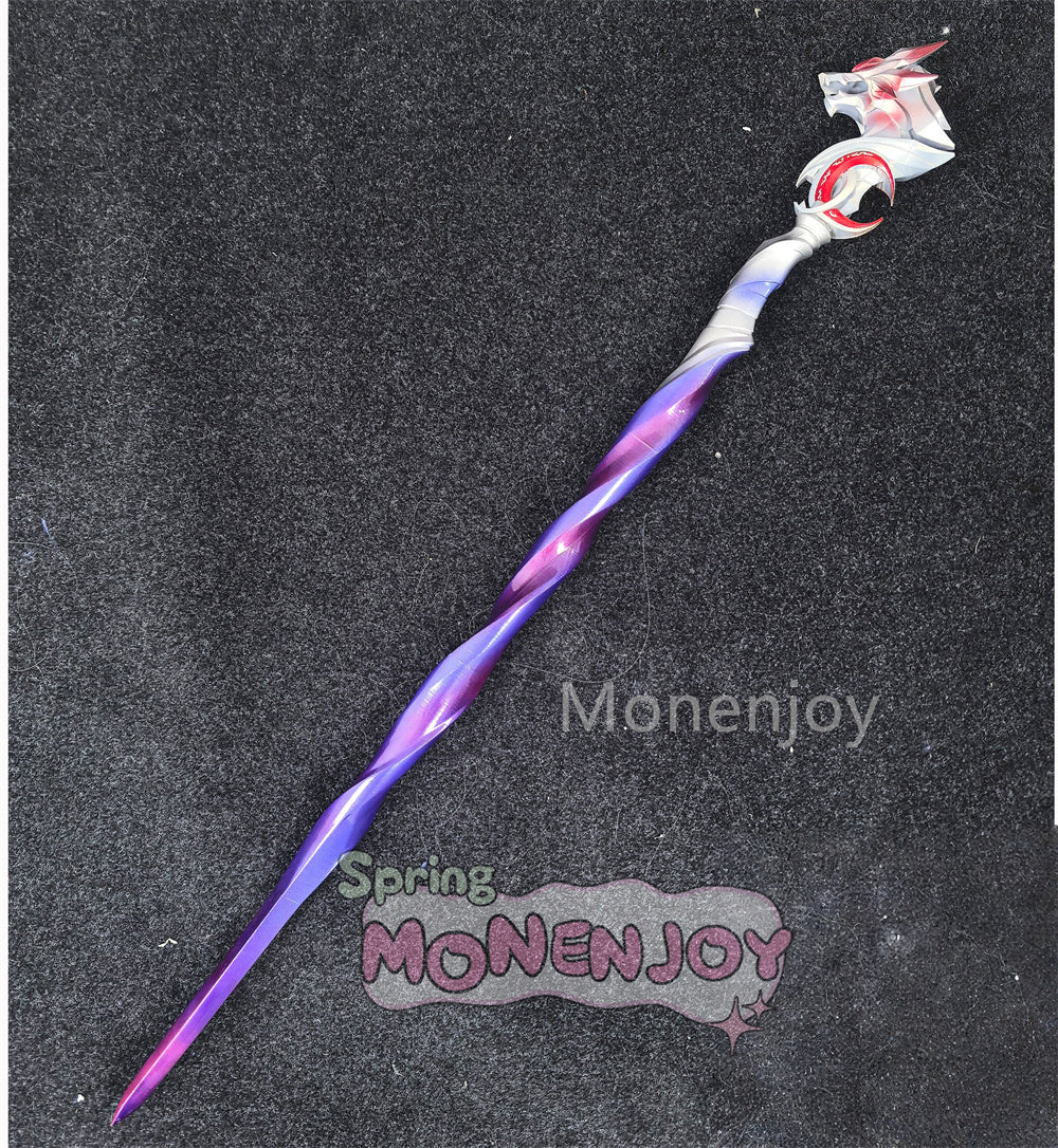 Monenjoy　崩壊スターレイル　不死途 コスプレ道具　PLA材質　110cm　法杖　ステッキ　しなず　二相楽園　武器モデル MONENJOY