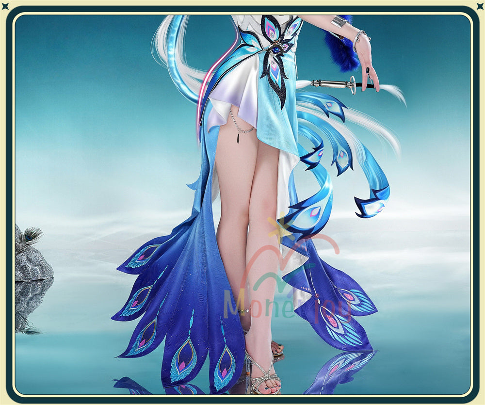 Monenjoy　崩壊スターレイル　爻光 コスプレ衣装　こうこう　金属製パーツ　仙舟『玉殿』の戎韜将軍　コスチューム MONENJOY