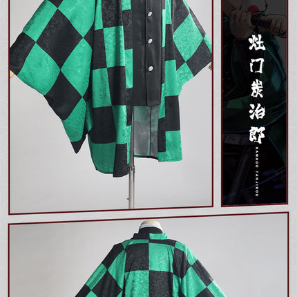 Monenjoy　鬼滅の刃　炭治郎　ケープ　羽織　杏寿郎　カナヲ　我妻善逸　冨岡義勇　胡蝶しのぶ　耀哉　ジャカード織り　コスプレ衣装　羽織　柱　浴衣　部着兼用　コスプレ 　変装　クリスマス　ハロウィン
