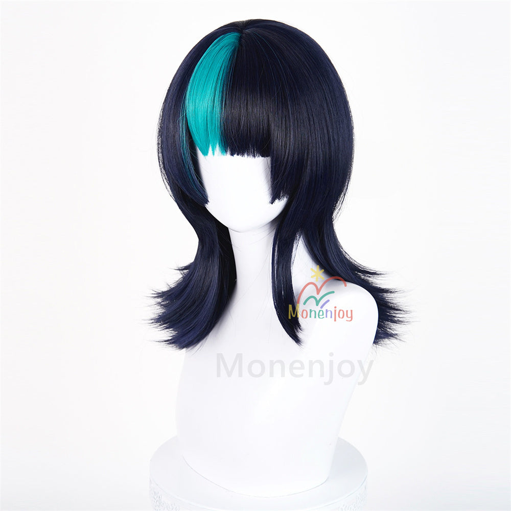 Monenjoy　呪術廻戦　死滅回游　星綺羅羅　ウィッグ　45cm　鬘　ほし きらら　コスプレ道具　自然感　Jujutsu Kaisen　耐熱ウィッグ MONENJOY