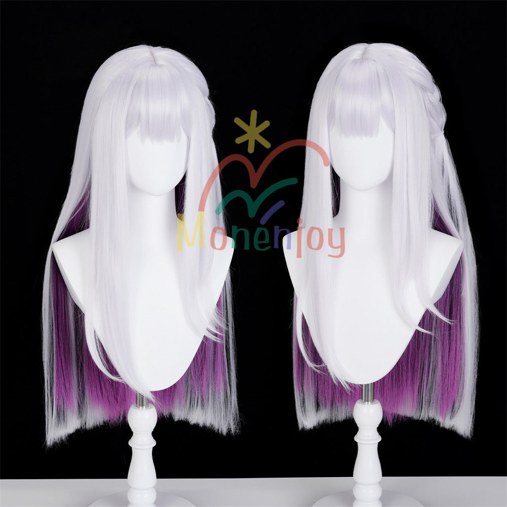 Monenjoy　崩壊スターレイル　 虚照　ウィッグ　70cm　すてら　カツラ　新惑星　自然感　耐熱ウィッグ　二相楽園」仮装 MONENJOY