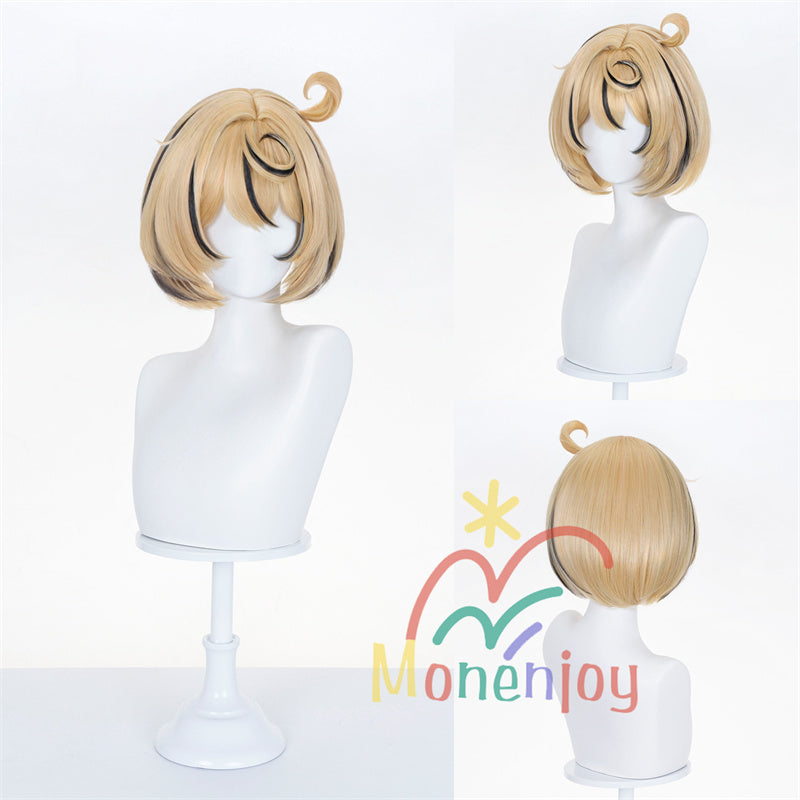 Monenjoy　ゼンレゼンレスゾーンゼロ イドリー ウィッグ　カツラ　34cm　ゼンゼロ／ZZZ　鬘　アクセサリー　コスプレ道具　