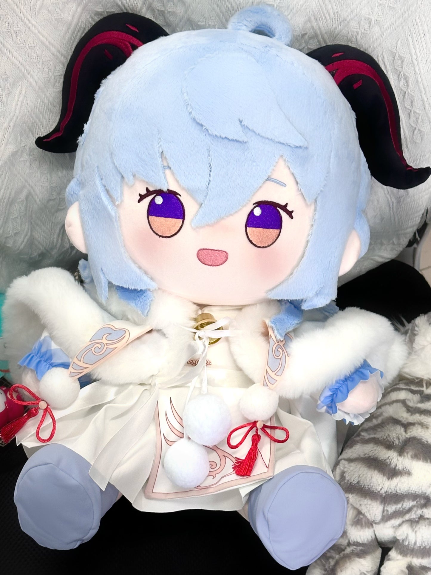 Genshin Impact Ganyu Cotton Doll, 40cm, Body Pillow Style, Gift, Accessories, Dress-Up, Made-to-Order, Handmade in China 
