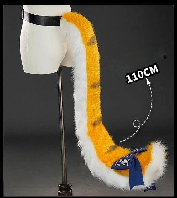 Monenjoy　ゼンレゼンレスゾーンゼロ　フーフー　コスプレ衣装　橘福福　ロリータ風　尻尾＋耳飾り追加　110cm　ゼンゼロ／ZZZ　イベントGS1395