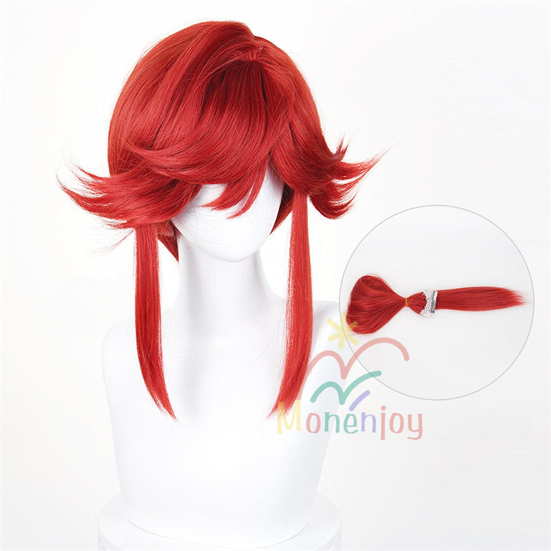 ガチアクタ リヨウ ウィッグ Monenjoy ガチアクタ リヨウ ウィッグ コスプレ ギバー 本体30cm+延長