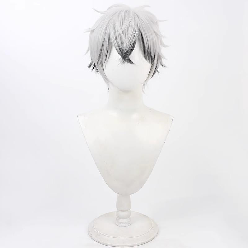 Monenjoy ディズニーツイステッドワンダーランド Skully cos スカリー・J・グレイブス コスプレウィッグ　鬘　  ツイステ 　カツラ　イベント