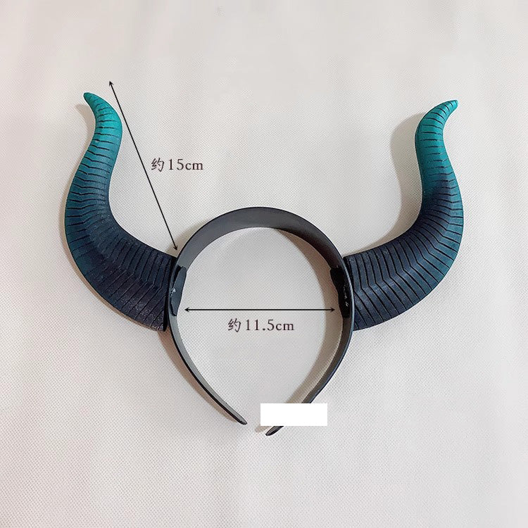 Monenjoy ツイステ コスプレ道具　マレウスの角 ドラゴン 髪飾り ツノ カチューシャ PU製　マレウス・ドラコニア 撮影道具　コスチューム　イベント　仮装　ハロウィン　学園祭　 - Monenjoy