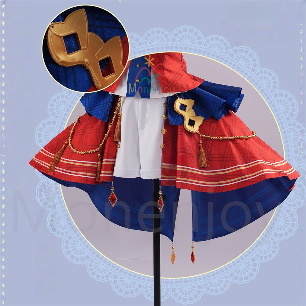 Monenjoy　プリパラ 紫京院ひびき コスプレ 衣装　なのプリパリルージュコーデ　コスチューム　舞台服　ハロウィン MONENJOY