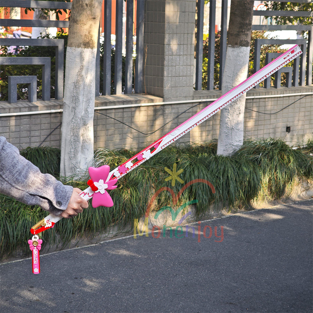 崩壊：スターレイル 緋英 cosplay道具 100cm Monenjoy 崩壊スターレイル 緋英 道具 PU材質 100cm ピンク色 ひえい