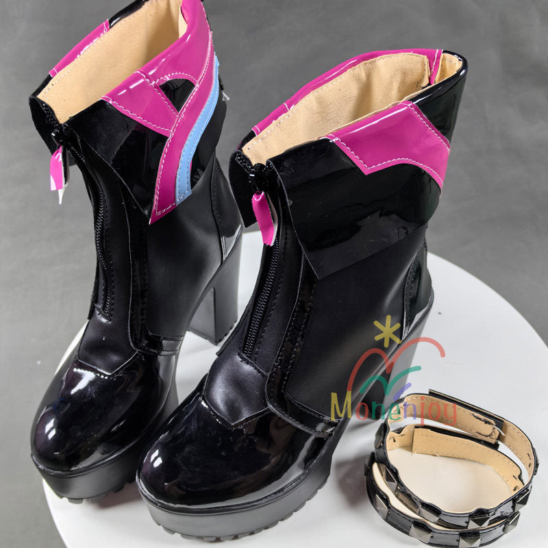 Monenjoy　アークナイツ：エンドフィールド　イヴォンヌ　ブーツ　シューズ　コスプレ道具　靴